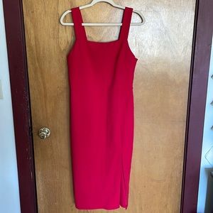 Beautiful red, midi slit dress. Perfect for formal events. Never worn!!